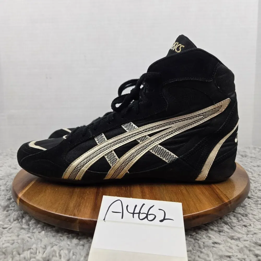 Asics Mens 12 2000 Mosh Black Performance Rare Gym Wrestling Boxing Shoe JL002